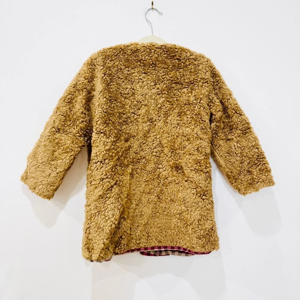 Babe & Tess kids Cozy Brown teddy Jacket coat NEW